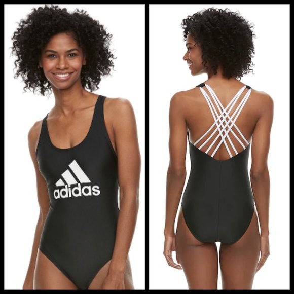 ๐ADIDAS๐ Graphic Crisscross One-Piece Swimsuit